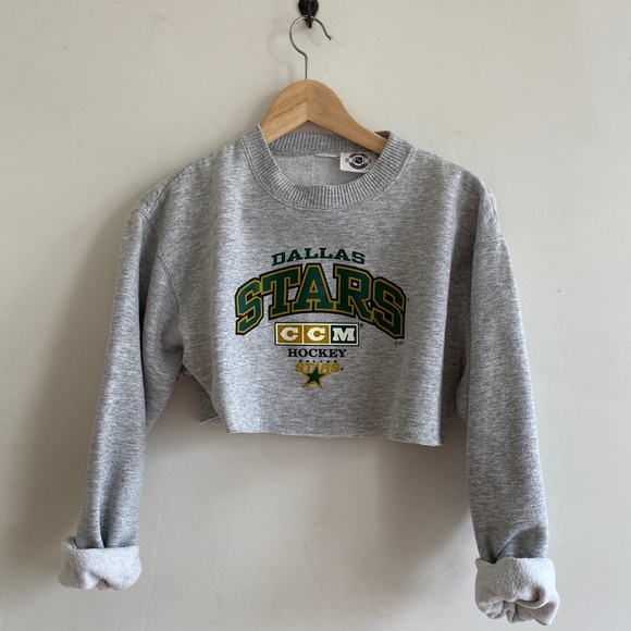 Vintage TikTok ready Crop crewneck Dallas stars - Picture 4 of 11